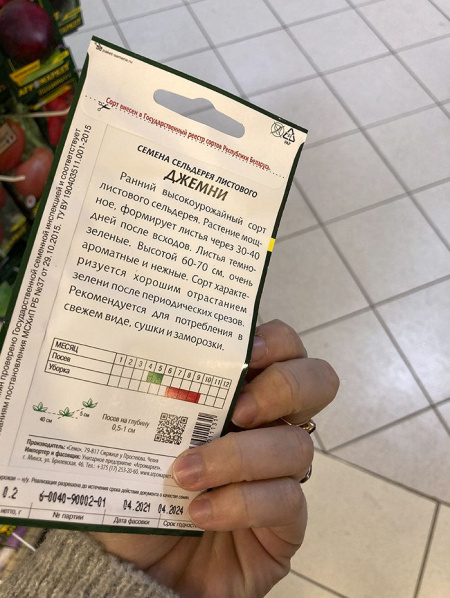 сельдерей листовой Джемни